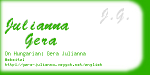 julianna gera business card